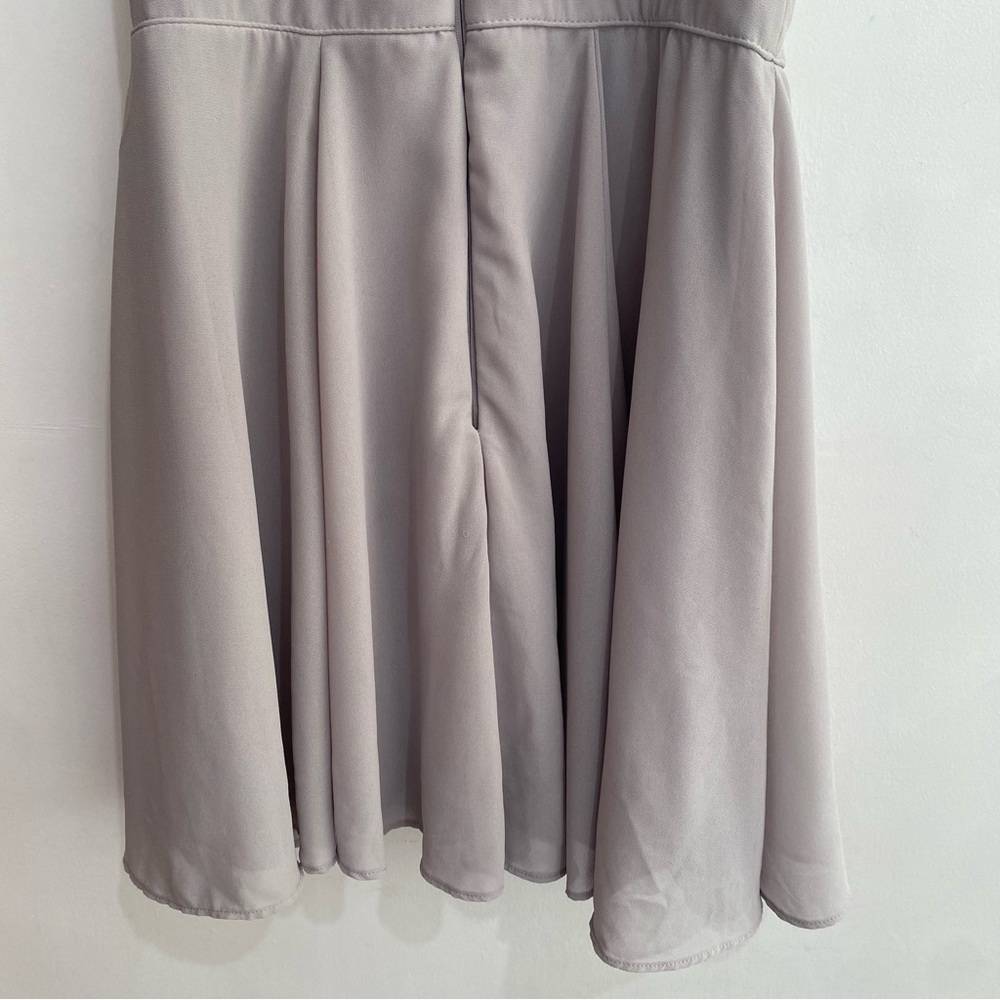 Lulu’s S Forevermore Grey Skater Dress - Picture 7 of 12